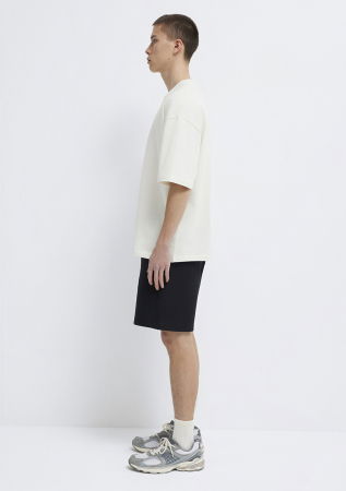 BARBATI - Tricou Alb Oversize Barbati