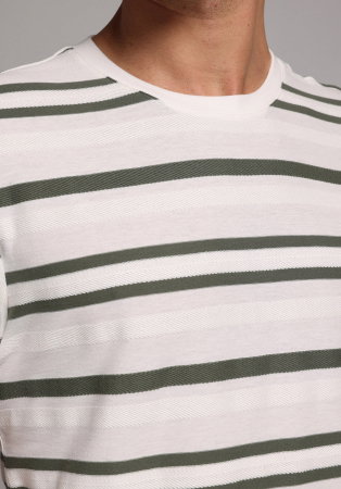 BARBATI - Tricou Alb Regular Barbati