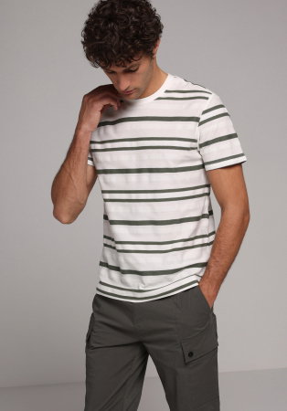 BARBATI - Tricou Alb Regular Barbati