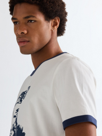 BARBATI - Tricou Alb Regular Barbati