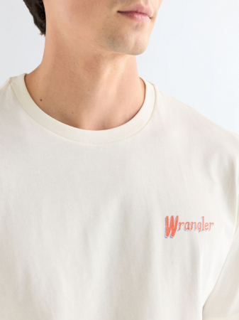 BARBATI - Tricou Alb Relaxed Barbati