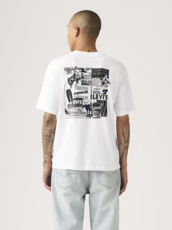 BARBATI - Tricou Alb Relaxed Barbati