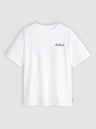 BARBATI - Tricou Alb Relaxed Barbati