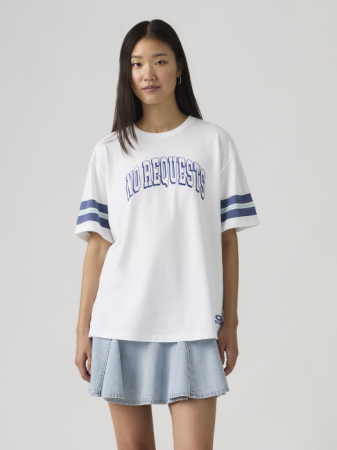 FEMEI - Tricou Alb Relaxed Femei