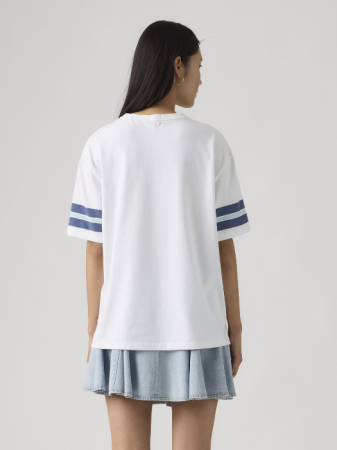 FEMEI - Tricou Alb Relaxed Femei