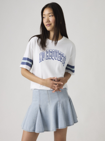 FEMEI - Tricou Alb Relaxed Femei