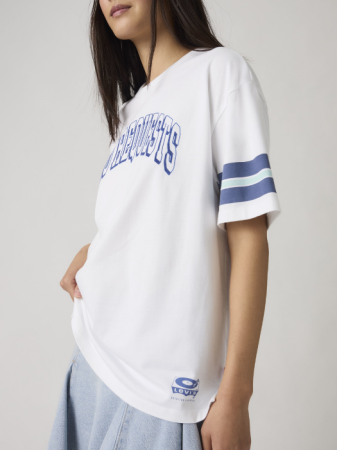 FEMEI - Tricou Alb Relaxed Femei