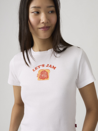 FEMEI - Tricou Alb Slim Femei