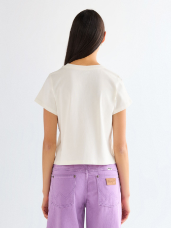 FEMEI - Tricou Alb Slim Femei