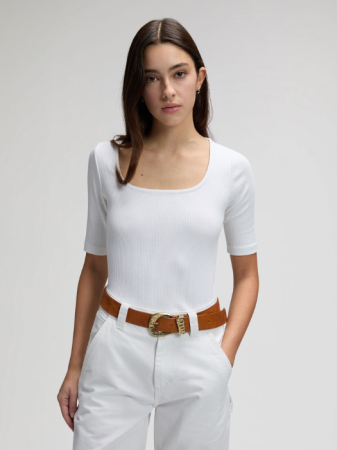 ЖЕНЩИНЫ - Женская Футболка Белая Slim