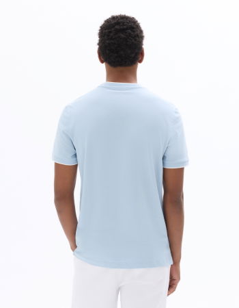 BARBATI - Tricou Albastru Deschis Regular Barbati