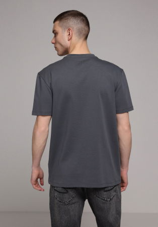 BARBATI - Tricou Gri Inchis Barbati