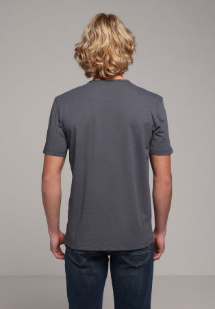 BARBATI - Tricou Antracit Regular Barbati