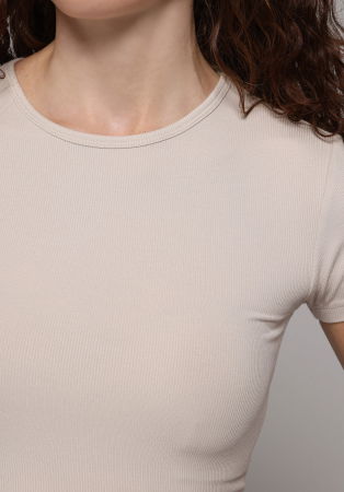 Футболки и Топы - Женская Футболка Бежевая