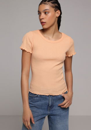 Tricouri si Topuri - Tricou Bej Femei