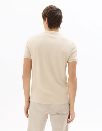 BARBATI - Tricou Bej Regular Barbati