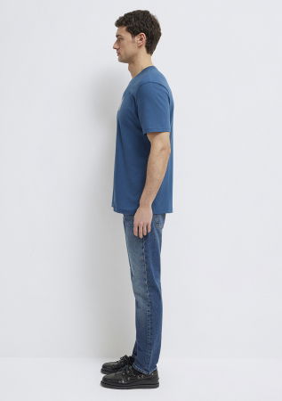 МУЖЧИНЫ - Мужская Футболка Синяя 