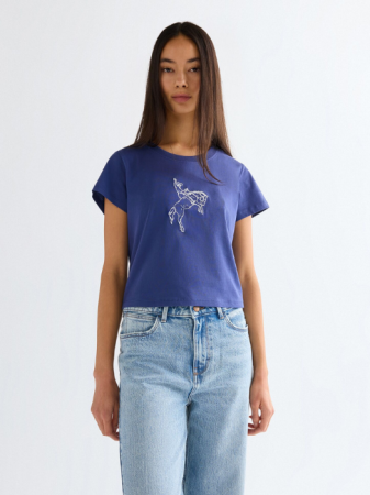 FEMEI - Tricou Blue Slim Femei