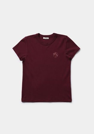 ЖЕНЩИНЫ - Женская Футболка Вишнево-Красная 