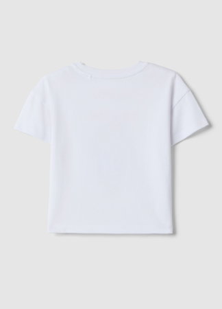 Tricouri, Polo si Topuri - Tricou Brilliant White Fete 3-10 Ani