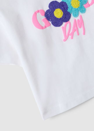 Tricouri, Polo si Topuri - Tricou Brilliant White Fete 3-10 Ani