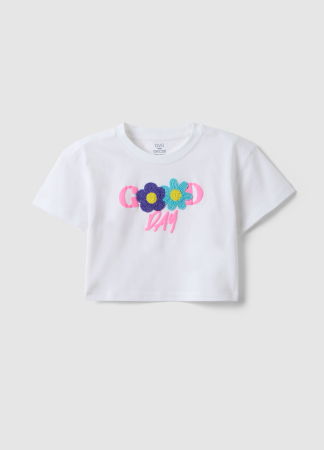 Tricouri, Polo si Topuri - Tricou Brilliant White Fete 3-10 Ani