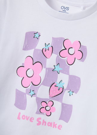 Tricouri, Polo si Topuri - Tricou Brilliant White Fete 3-10 Ani