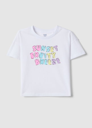 Tricouri, Polo si Topuri - Tricou Brilliant White Fete 3-10 Ani