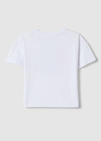 Tricouri, Polo si Topuri - Tricou Brilliant White Fete 3-10 Ani