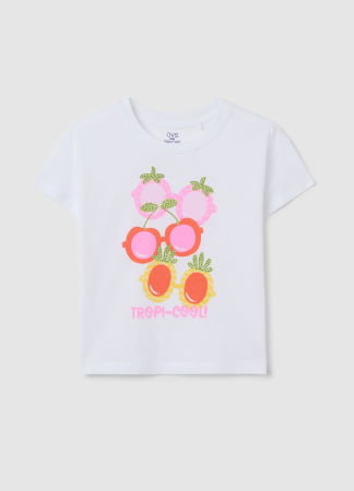  Tricouri si Polo - Tricou Brilliant White Fete 3-10 Ani