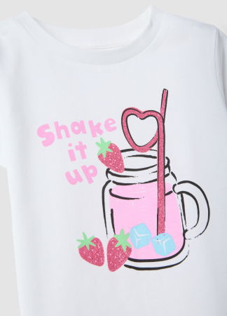 ДЕВОЧКИ - Футболка Для Девочек Brilliant White 3-10 Лет