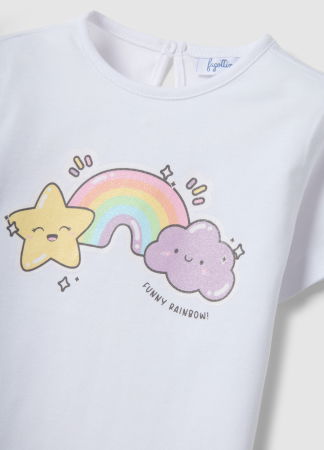 ДЕВОЧКИ - Футболка Для Девочек Brilliant White 9-36 Месяцев