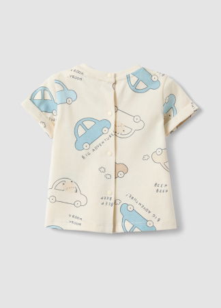 Tricouri si Polo - Tricou Buttercream Baieti 0-9 Luni