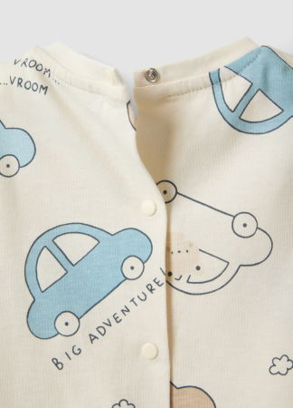 Tricouri si Polo - Tricou Buttercream Baieti 0-9 Luni