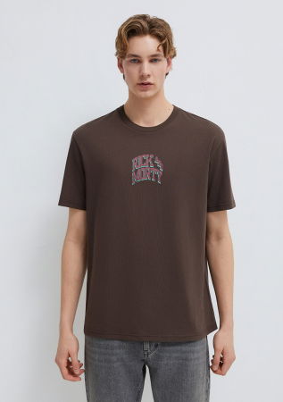 МУЖЧИНЫ - Мужская Футболка Коричневая 