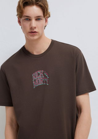 МУЖЧИНЫ - Мужская Футболка Коричневая 