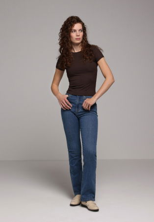 ЖЕНЩИНЫ - Женская Футболка Коричневая Slim