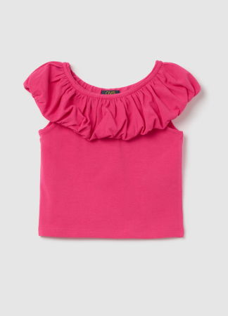  Tricouri si Polo - Tricou Ciclamen Fete 3-10 Ani