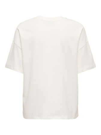 FEMEI - Tricou Alb Loose Femei