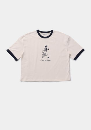 FEMEI - Tricou Crem  Femei