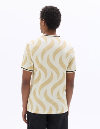 BARBATI - Tricou Bej Oversize Barbati