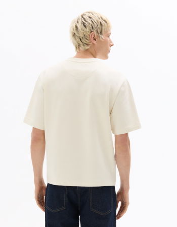 BARBATI - Tricou Crem Oversize Barbati