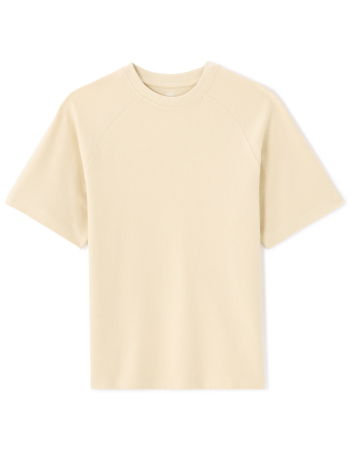 BARBATI - Tricou Ecru Oversize Barbati