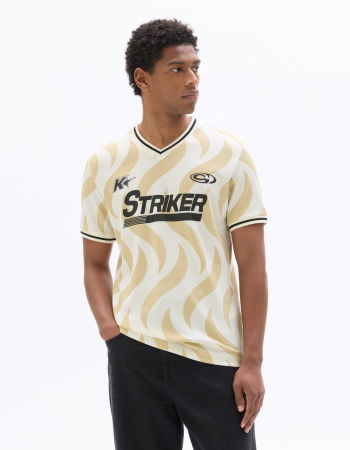 BARBATI - Tricou Bej Oversize Barbati