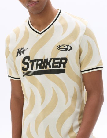 BARBATI - Tricou Bej Oversize Barbati