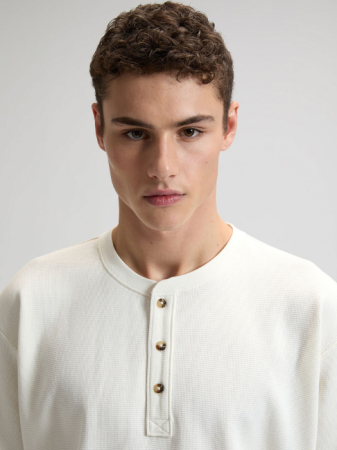 BARBATI - Tricou Ecru Relaxed Barbati