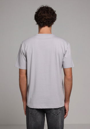 BARBATI - Tricou Gri Deschis Barbati