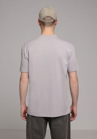 BARBATI - Tricou Gri Deschis Barbati