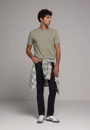 BARBATI - Tricou Gri Deschis Barbati