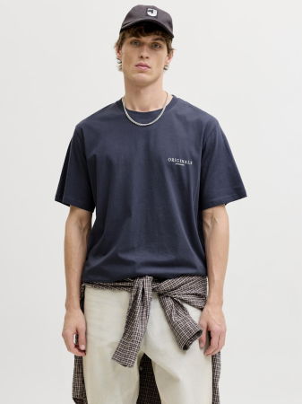 BARBATI - Tricou Navy Regular Barbati